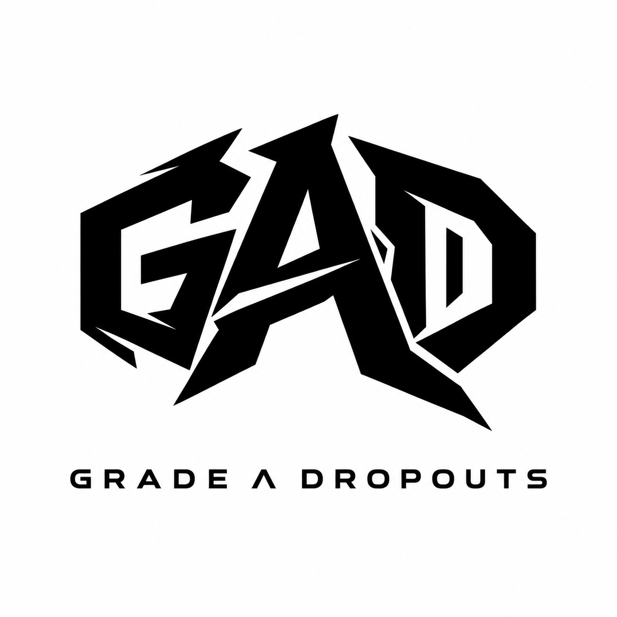 Grade A Dropouts Records black and white logo